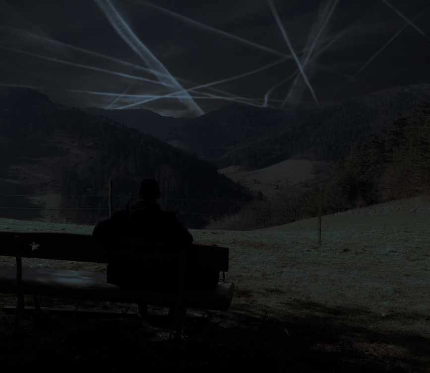 Nachthimmel über Freiburg-Kappel